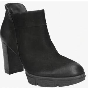 NWOB Paul Green Ollie Black Bootie Ankle Boot Nubuck Round Toe 7.5 UK 10…